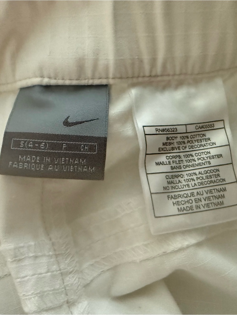 Nike White Women's Capri Cargo Pants with Utility Pockets - Picture 2 of 5